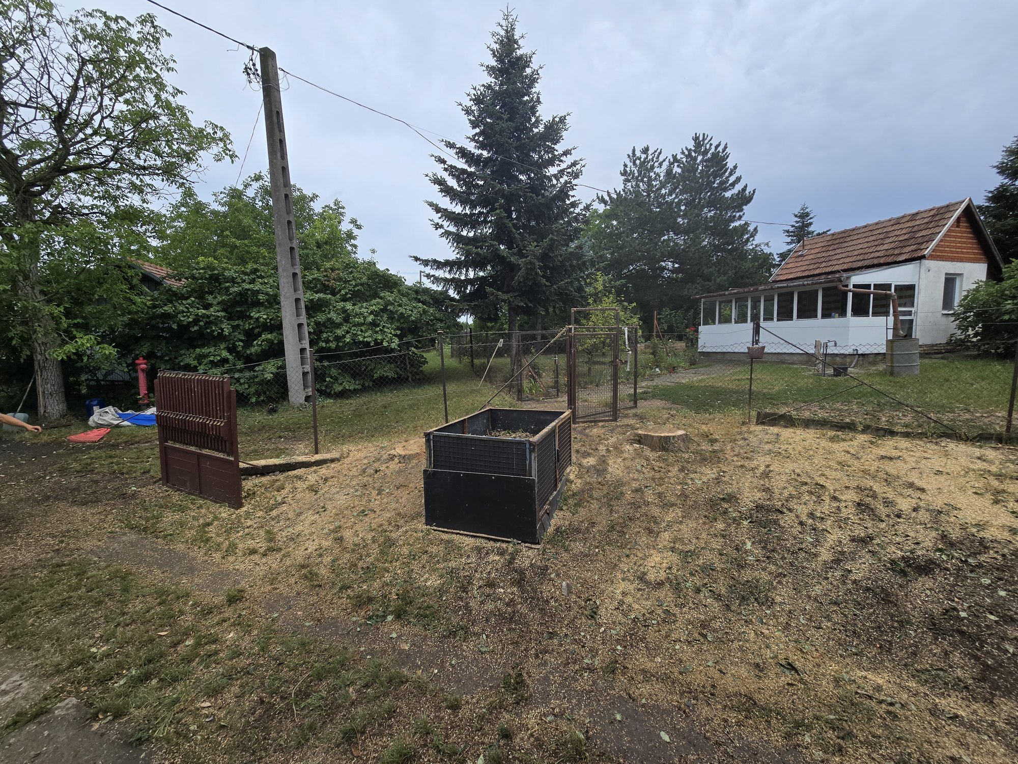 A kivágás után megtisztított, szabad terület