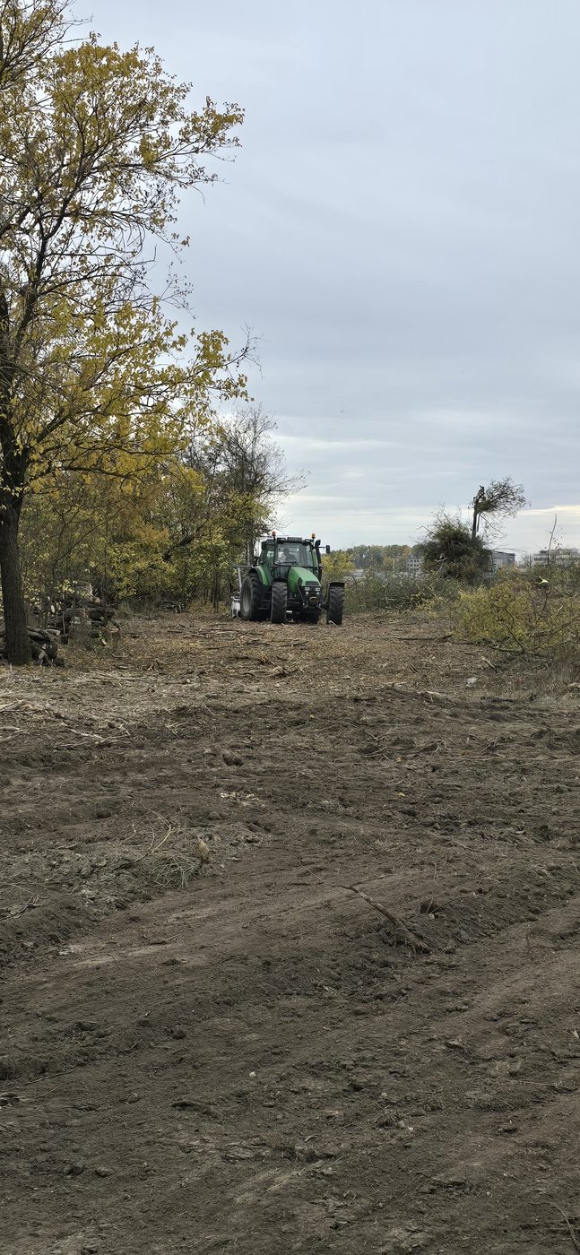 Az elkészült nyomvonal a kivitelezés előtt